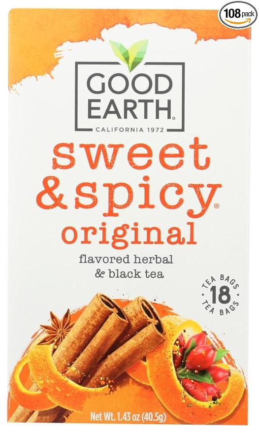 Good Earth - Good Earth Sweet and Spicy Tea - Case of 6 - 18 Bags