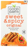 Good Earth - Good Earth Sweet and Spicy Tea - Case of 6 - 18 Bags