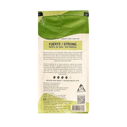 4 Elementos | Classic Ground Coffee 35 Oz Medium Dark Roast 100% Arabica from Colombia Bold &amp Rich Flavor