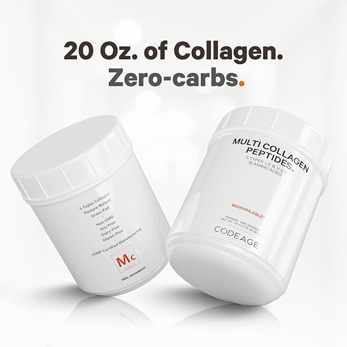 Codeage - Multi Collagen Protein + SBO Probiotics 50 Billion CFU Bundle