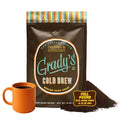GRADY'S COLD BREW New Orleans Style 100% Arabica Medium Dark Roast Coffee &amp Chicory Ground for Hot Coffee and Cold Brew One pound bag
