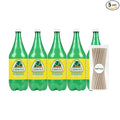 Jarritos Grapefruit Mexican Soft Soda Drink 1.5 Lt Plastic Bottles 5 Pack + 15 Sugarcane Disposable Straws by KOOL8SHOP Infinite Deals