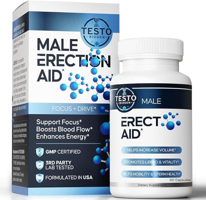 Male Enhancing Supplement – Fast Acting Pills for Men 3rd Party Lab Tested | Testosterone Booster Maca Root EpimediumTongkat Ali | 60 Capsules