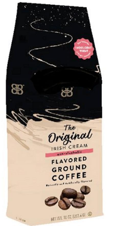 Irish Cream Ground Coffee Bundle 32oz - Includes Brickhouse Irish Cream 12oz Hazelnut 10oz and Original 10oz