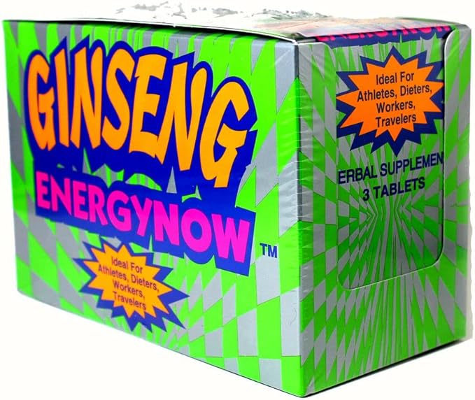 Energy Now GINSENG ENERGY NOW for Athletes Dieters Workers &amp Travelers