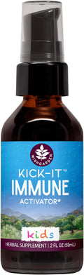 WishGarden Herbs Kick-It Immune for Kids - Immune Support Supplement for Kids Herbal Immune Defense &amp Immune Booster with Echinacea OSHA Elder Rapid Baby and Toddler Immune Support Formula 2o