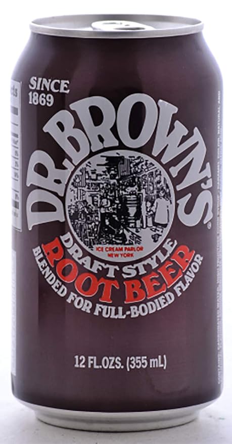 Dr. Browns Soda (18 Pack): 6 Black Cherry 6 Root Beer 6 Cream Soda 12oz cans