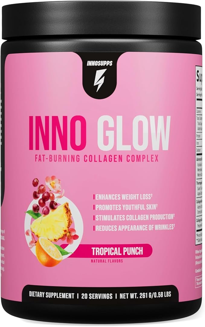 InnoSupps - Female Shred Stack - Inno Glow Volcarn 2000 Inno Shred Stimulant Free Night Shred Inno Cleanse