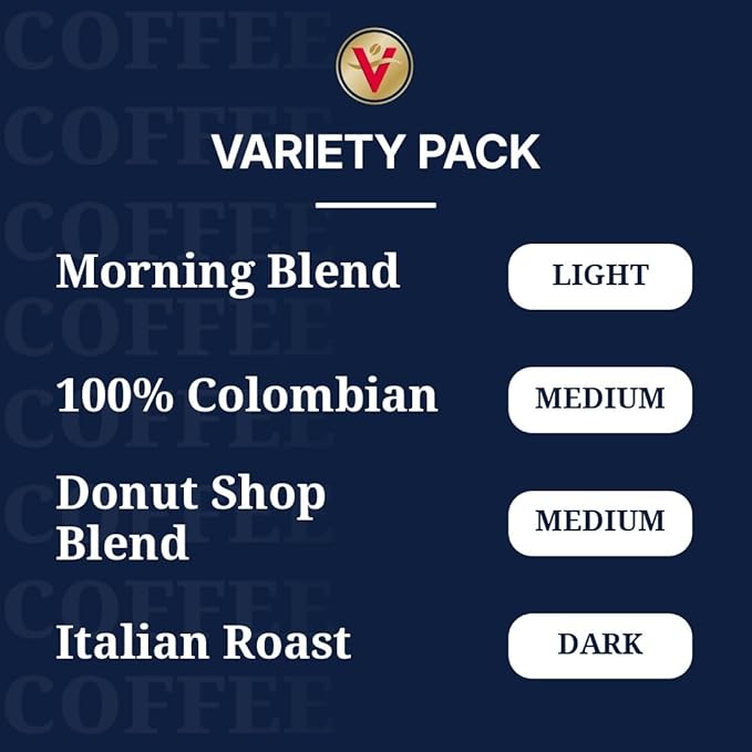Victor Allen's Coffee Variety Pack (Morning Blend 100% Colombian Donut Shop Blend and Italian Roast) 80 Count Single Serve Coffee Pods for Keurig K-Cup Brewers