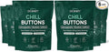 Organics Ocean Chill Buttons – Natural Ashwagandha Gummy Supplement with Organic KSM-66 Saffron &amp Rhodiola Rosea – Supports Relaxation Mood Focus &amp Energy - 6-Pack 360 Count