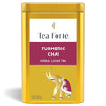 Tea Forte Turmeric Chai Premium Loose Leaf Caffeine-Free Herbal Tea Blend Canister Makes 35-50 Cups