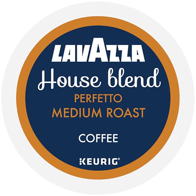 Lavazza House Blend Perfetto Single-Serve Keurig K-Cup Pods Medium Roast Coffee 88-Count Box (4 Packs of 22)