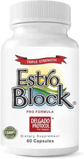Estroblock PRO Triple Strength - 60 Capsules DIM &amp Indole 3-Carbinol for Natural Hormonal Hormone Balance Acne - Anti Toxic Estrogen Aromatase Inhibitor Blocker. Soy Free Dairy Free Non-GMO (1