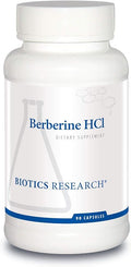 BIOTICS RESEARCH Berberine HCl Botanical Berberine Supplement 500mg Per Serving - Supports Heart Health Immune System Healthy GI Healthy Cholesterol Gluten Free - 90 Capsules