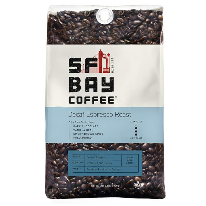 San Francisco Bay Whole Bean Coffee Bundle - French Roast (2lb) + Decaf Espresso Roast (2lb)