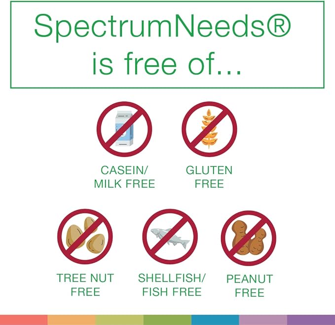 SpectrumNeeds® by NeuroNeeds – Comprehensive Nutritional Support with 33 Active Ingredients for Overall Well-Being Lemon Flavor