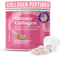 Skinny Collagen Weight Loss Supplement - Hydrolyzed Multi-Collagen Peptides Powder Drink - Types I II III V X - Supports Fat Burning &amp Weight Goals For Women - 30 Servings - Strawberry Margari