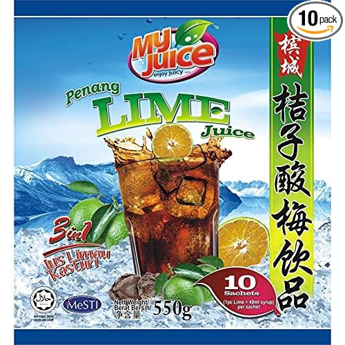 MY JUICE Penang Lime Juice with Sour Plum 19.4 oz