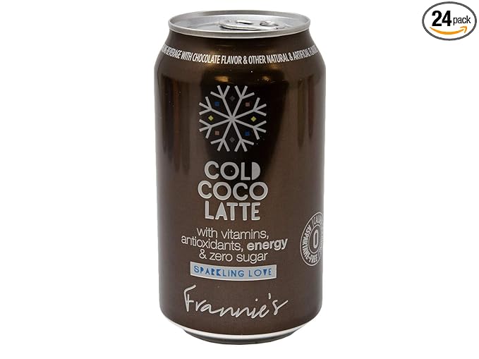 AmishTastes Frannie’s Sparkling Cold Coco Latte Protected With High-Density Foam 12 Oz. (12 Ounce (Case of 24))