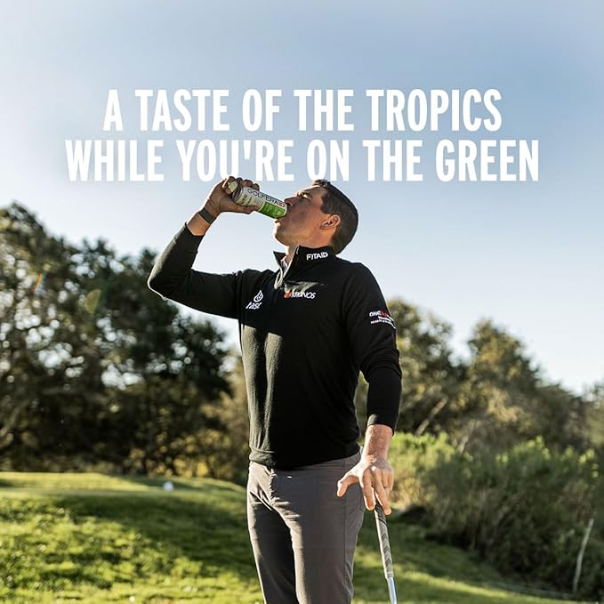 GOLFERAID Performance Blend Up Your Golf Game No Caffeine Glucosamine Turmeric MSM CoQ10 B-Complex BCAAs and Electrolytes 40 Calories 100% Clean Paleo Vegan 12 Fl Oz (Pack of 12)