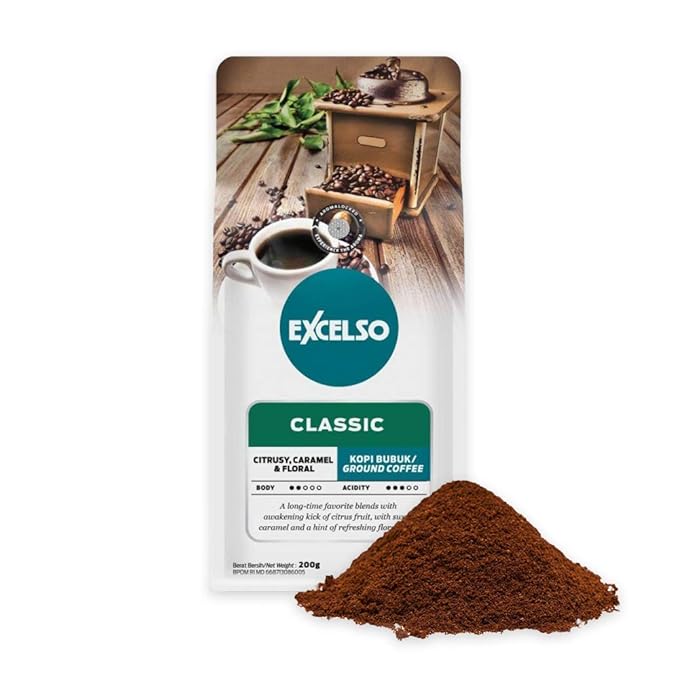 Excelso Classic Ground Coffee 200g (Pack of 2)