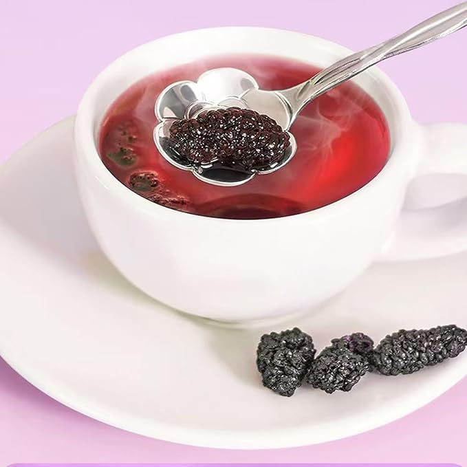 Dried Black Mulberries 14.1oz Black Mulberry Tea Sweet Delicious Dried Fruit Snacks