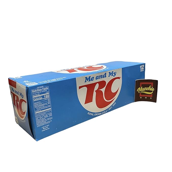 RC Royal Crown Cola Reserve - Munchie Box Stash - Cans or Bottles (Pack of (12) 12 Oz Cans)