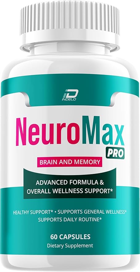 NeuroMax Pro Supplement Capsules – Neuro Max Pro All-Natural Maximum Strength Formula Focus Memory Support and Reviews (1 Pack – 60 Capsules)