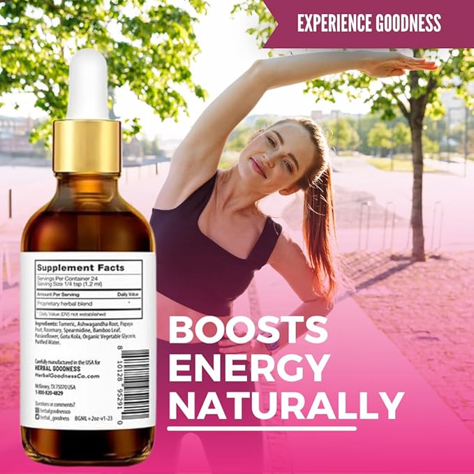 Herbal Goodness Look Your Best Foot Forward - 2oz Bottle - Plant-Based Beauty Liquid Extract for Skin Hair &amp Nails. Substitute Liquid Collagen for Women &amp Biotin Horsetail Supplements
