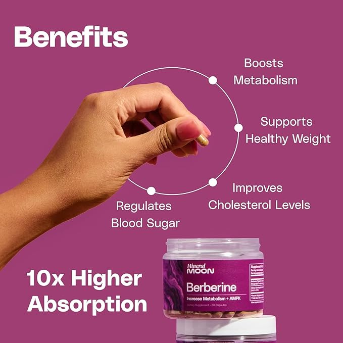 Premium Berberine Supplement Body Composition 60 Capsules - with Cissus Quadrangularis &amp Berberine Phytosome - Supports Overall Wellness