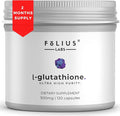 Ultra High Strength L-Glutathione 98% Supplement for Glowing Skin - Collagen Supplements for Women and Men - 500mg Concentrated Formula Reduced Glutathione Supplement - 120 Capsules