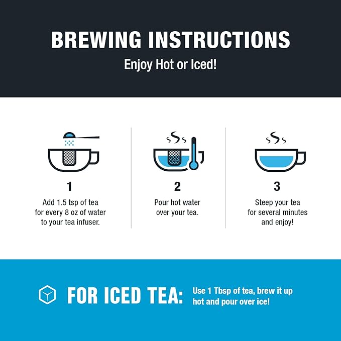 Tiesta Tea - Classic Loose Leaf Tea Gift Box High to Non-Caffeinated Assorted Blends 5 Pouches of Hot &amp Iced Variety Pack English Breakfast Green Chai Lavender &amp Herbal