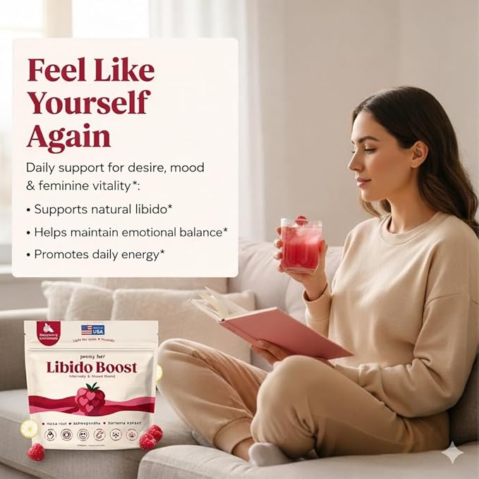 Female Libido Booster for Women – Hormone Balance Desire Mood &amp Energy Support Supplement – Maca Root L-Theanine Fast Acting Formula with Horny Goat Weed &amp L-Arginine