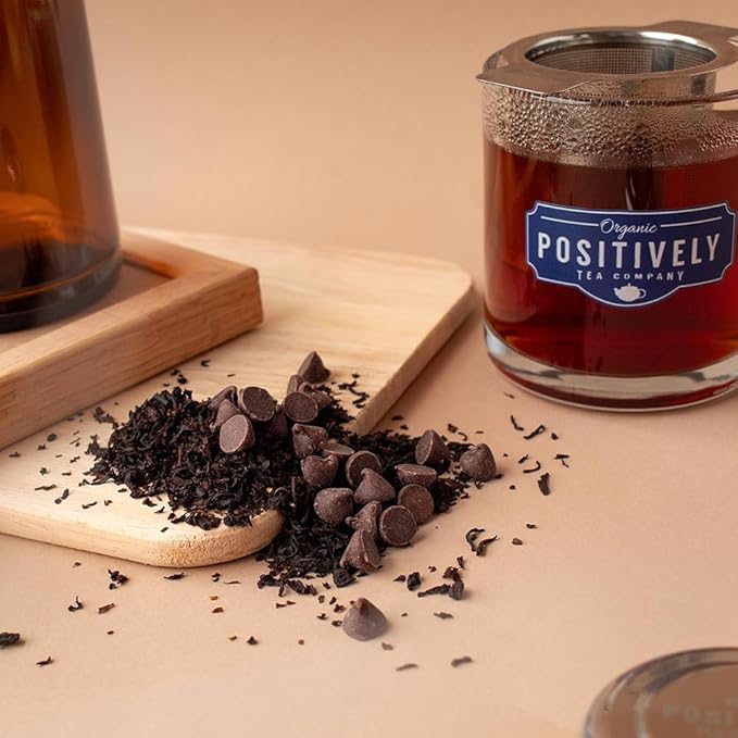 Organic Positively Tea Company Choco Coco Joy Black Tea Loose Leaf 16 Ounce