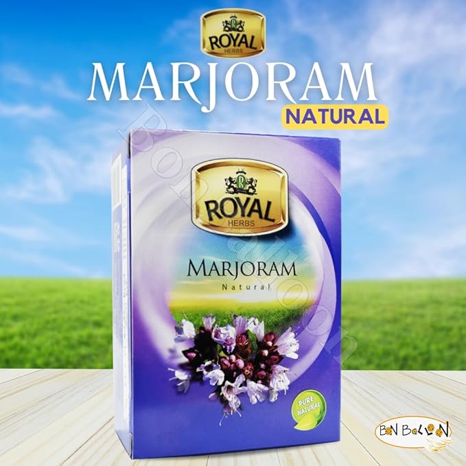 Royal Tea Egyptian Marjoram Tea Bags Natural Flavor Herbal Flower No Caffeine No Artificial Flavors No Additives Traditional Spice 80 Tea Bags