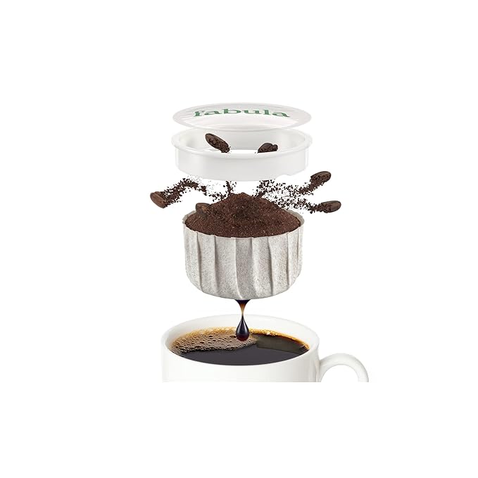 Fabula USDA Organic Coffee Pods for Keurig Keurig 2 Machines Medium Roast Low Acid Coffee K-Cups 24 Ct Single Origin - Mold Free - Fair Trade - Non-GMO Kcups Compostable Biodegradable