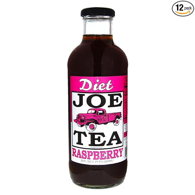 JOE TEA 20 OZ GLASS (Diet Raspberry Tea)
