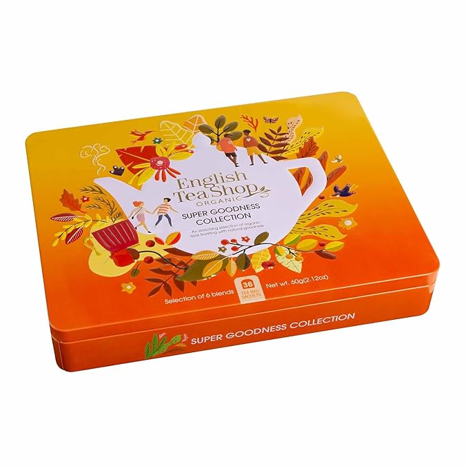 English Tea Shop - Super Goodness Collection- Gift Tin - 36 Tea Bag Sachets 61.5g
