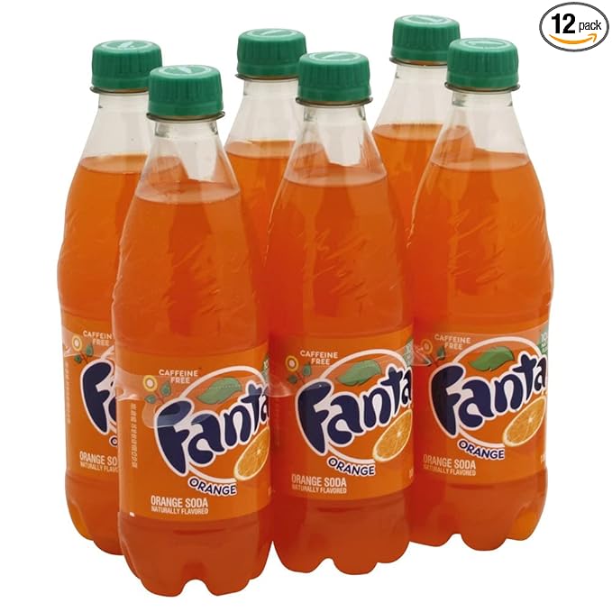 Fanta Orange Soda 16.9 oz 12 Units