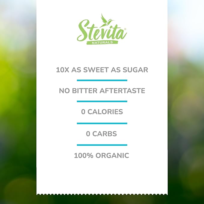 Stevita Organic Stevia - 16 oz - Stevia &amp Erythritol All-Natural Sweetener No Calories - USDA Organic Non-GMO Vegan Keto Paleo Gluten Free - 908 Servings