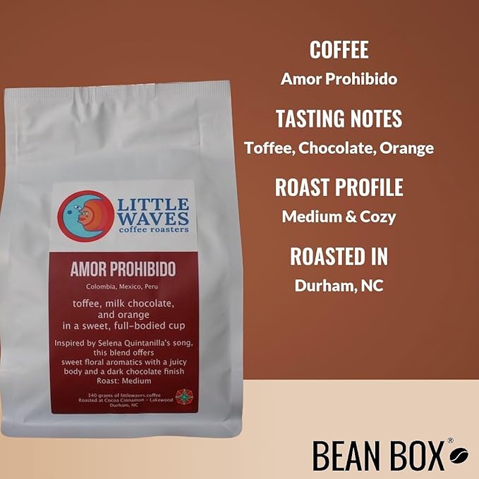 Bean Box Sampler - Roasted by Little Waves 2-Pack Whole Bean Coffee Gourmet Coffee