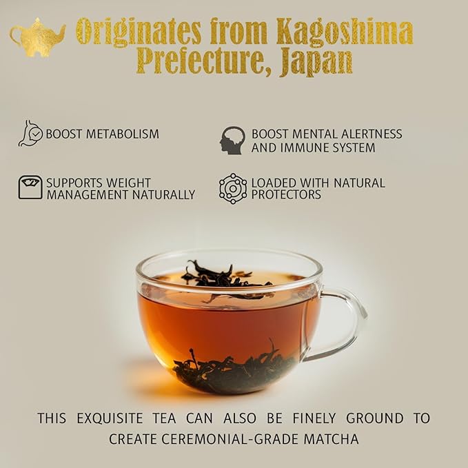 Japanese Sencha Green Tea Organic Loose Leaf Sencha Tea – Antioxidant &amp Detox Support – Refreshing Hot or Iced Green Tea – 4 oz Resealable Bag (Makes 50 Cups) – The Elegant Elephant