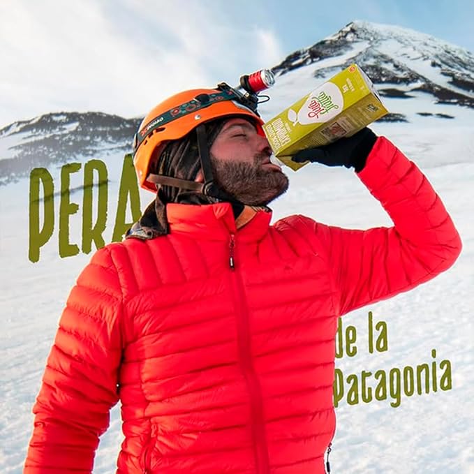 Pura Frutta - Pear Juice - 33.8 fl oz (1L) Juice Box 8-Pack - 100% Cold-Pressed Not From Concentrate (NFC) No Sugar Added - Patagonia Pear - Refreshing &amp Citrusy Beverage
