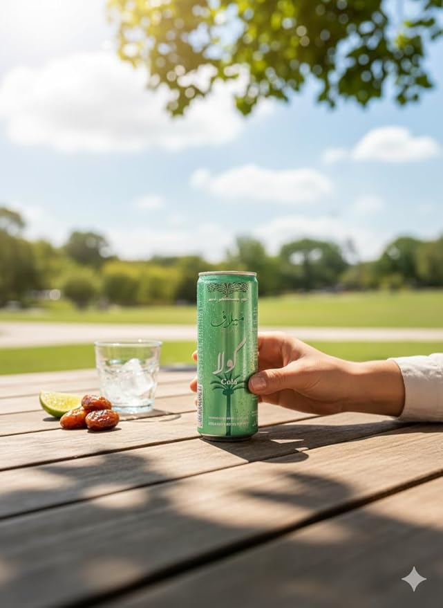 Milaf Date Cola - 8.1 fl oz | Sweet Carbonated Soda Soft Drink Made with Date Extract | Refreshing Non-Alcoholic Beverage | Ideal for Those Following Alcohol-Free Lifestyle (Pack of 12)