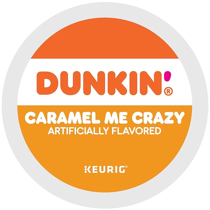 Dunkin' Caramel Me Crazy Flavored Coffee 88 Keurig K-Cup Pods
