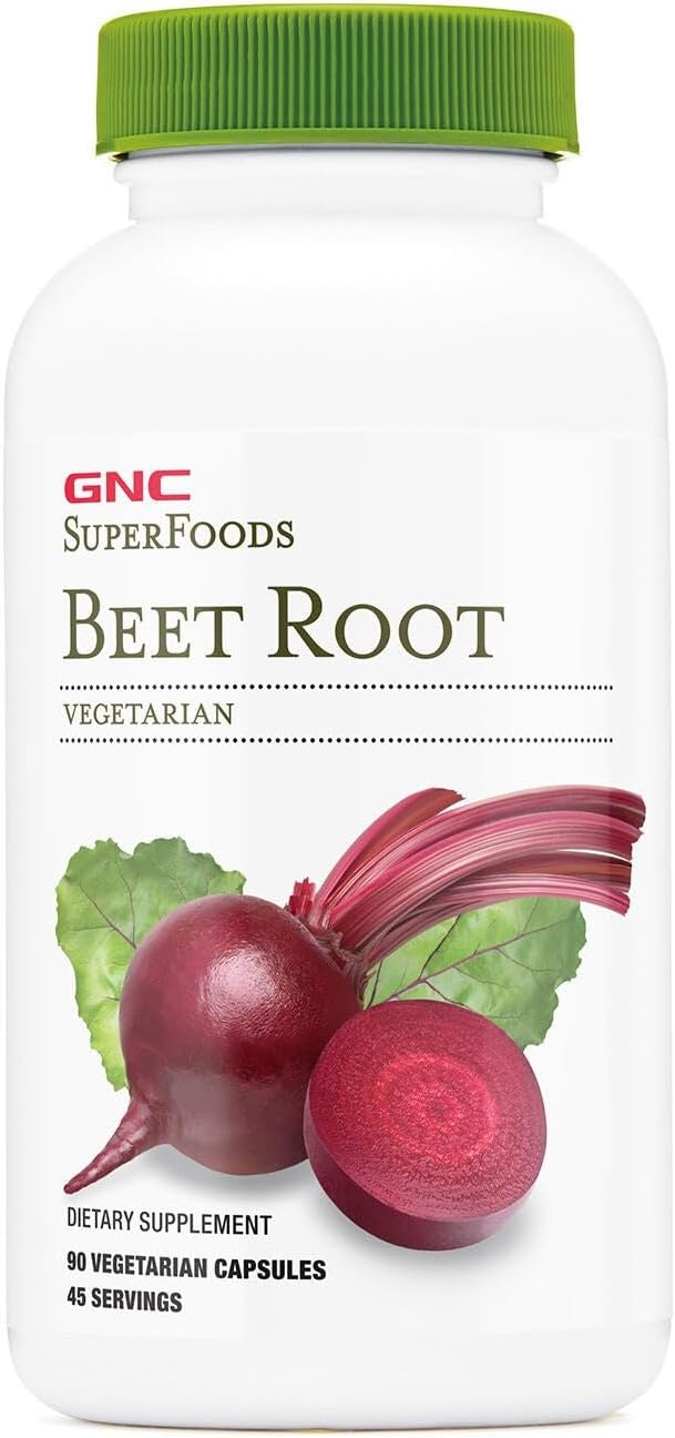 GNC SuperFoods Beet Root Provides 60mg of Chlorophyll 90 Capsules