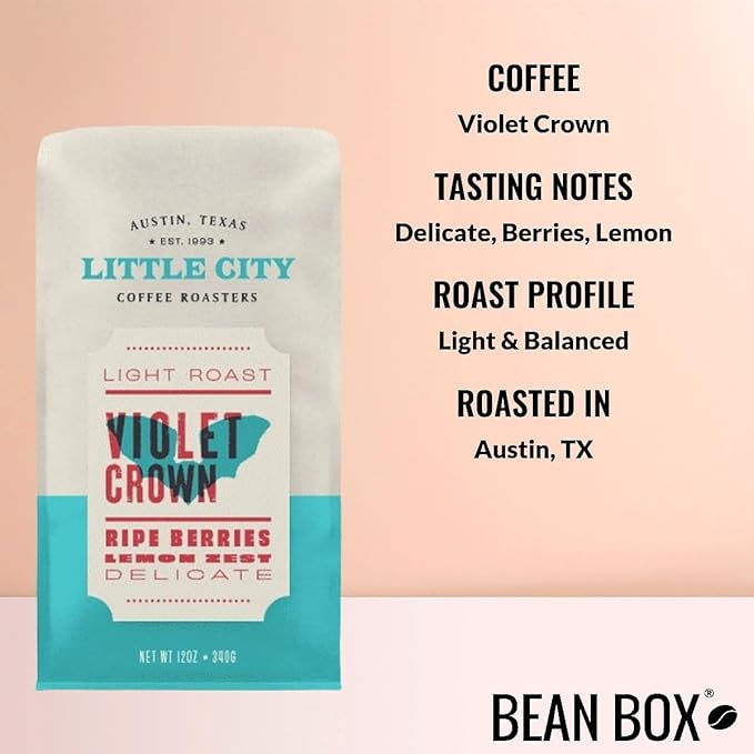 Bean Box Coffee Sampler - Roasted by Little City 4-Pack Whole Bean Coffee Gourmet Coffee
