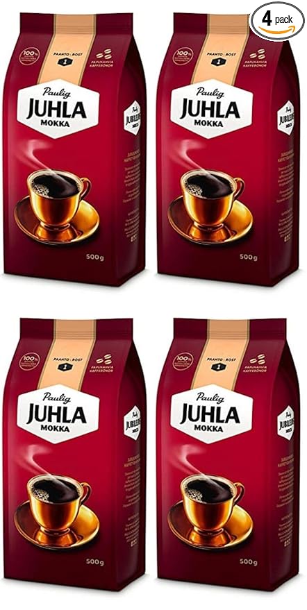 Paulig Juhla Mokka coffee bean Coffee 4 Packs of 500g