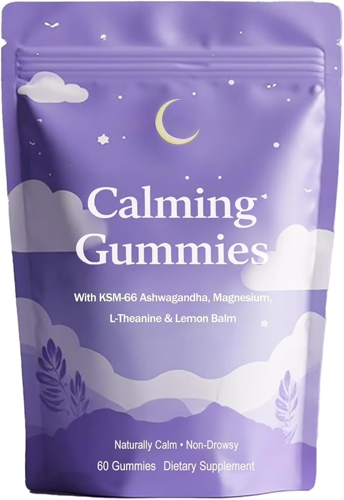 IRMI Calming Gummies with Ashwagandha Magnesium L-Theanine &amp Lemon Balm 60 Gummies