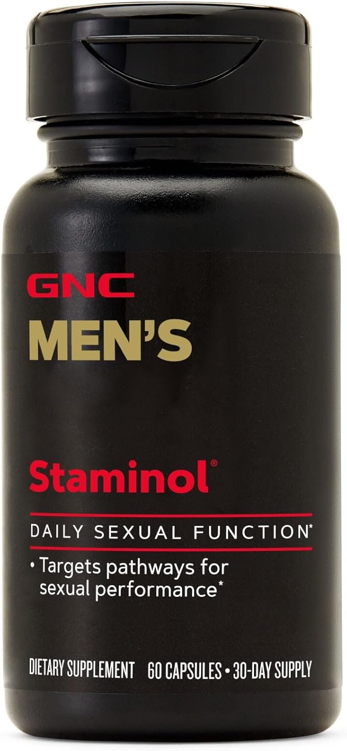 GNC Men's Staminol Daily Male Performance Formula Key Nutrients 60 Capsules